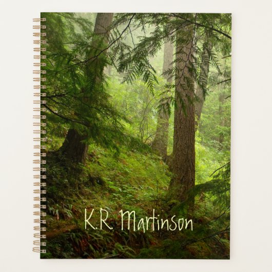 Rainforest Woodland Photo Personalized Planner (Voorkant)