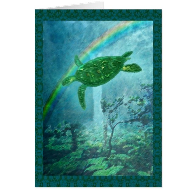 Rainforest Zee Turtle card (Voorkant)