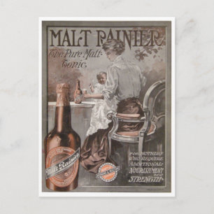 Rainier Beer ad (1909): Moederreclame Briefkaart