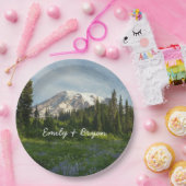 Rainier Morning Light Papieren Bordje (Feest)