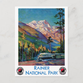 Rainier National Park Vintage Poster herstelde Briefkaart