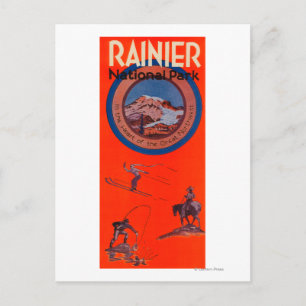 Rainier-Poster koppelen Briefkaart