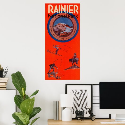 Rainier-Poster koppelen Poster (Thuiskantoor)