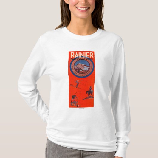 Rainier-Poster koppelen T-shirt (Voorkant)
