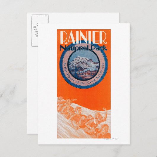 Rainier-Poster monteren - Slappen Briefkaart (Voorkant / Achterkant)