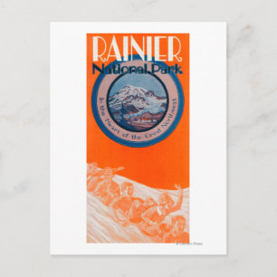 Rainier-Poster monteren - Slappen Briefkaart