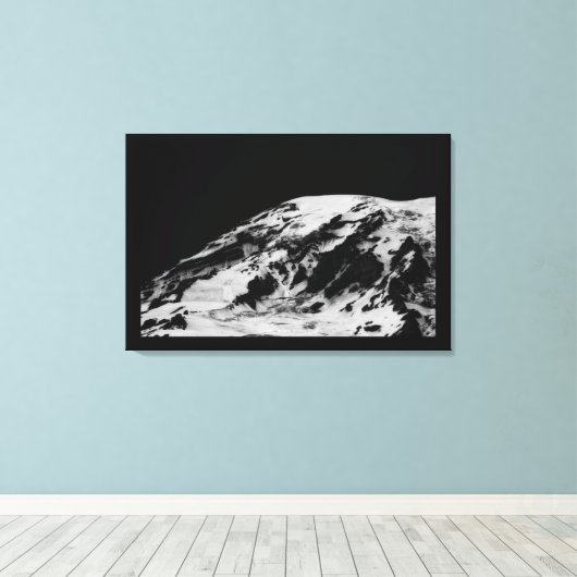 Rainier smelten canvas afdruk (Insitu (Houten vloer))