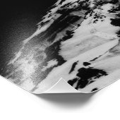 Rainier smelten foto afdruk (Hoek)