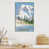  Rainier Travel Poster (Keuken)