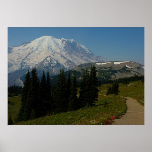 Rainier uit de Sourdegh Ridge Trail Poster (Voorkant)