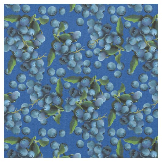 Raining Blueberries Stof (Close Up)