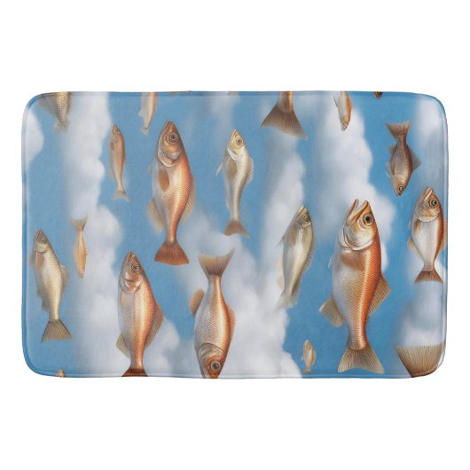 Raining Fish Badmat (Voorkant)
