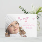 Raining Love Valentijnsdag Card Feestdagenkaart (Staand voorkant)