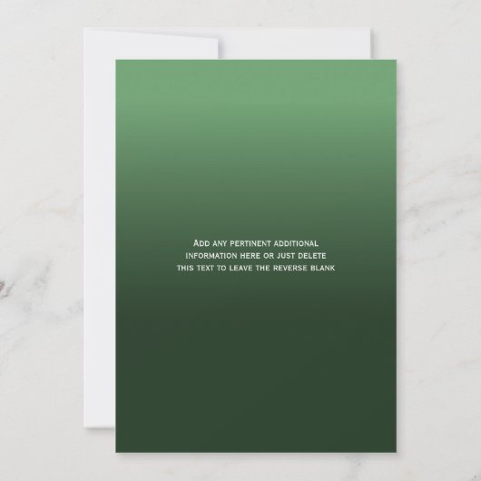 Raining Shamrocks St Patricks Day Party Invitation Kaart (Achterkant)
