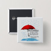 Raining & Singing Alternative Facts Sq Button (Voorkant /achterkant)