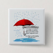 Raining & Singing Alternative Facts Sq Button (Voorkant)