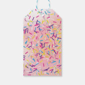 Raining Sprinkles Snoep Land Sweets Party Cadeaulabel (Achterkant)