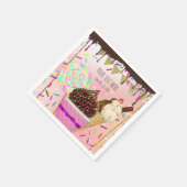 Raining Sprinkles Snoep Land Sweets Party Servet (Hoek)