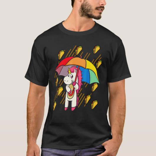 Raining Tacos Unicorn Umbrella Cinco de Mayo T-shirt