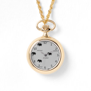 Raino-silhouet Horloge