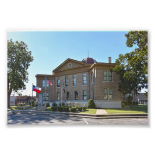 Rains County, Texas, Courthouse Foto Afdruk