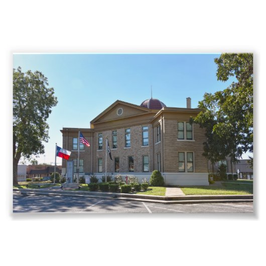 Rains County, Texas, Courthouse Foto Afdruk (Voorkant)