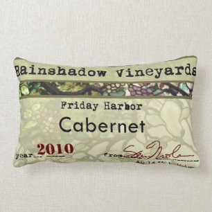 Rainschaduw Vineyards Cabernet Lumbar Pillow Kussen