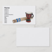 RainstickDrum, Naam, Adres 1, Adres 2, Cont... Visitekaartje (Voorkant / Achterkant)