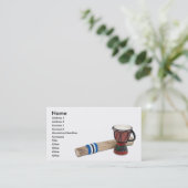 RainstickDrum, Naam, Adres 1, Adres 2, Cont... Visitekaartje (Staand voorkant)