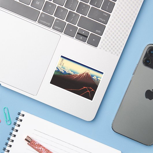 Rainstorm onder de top sticker (Laptop met iPhone)