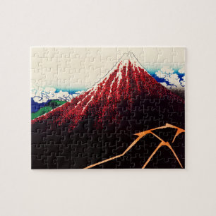 Rainstorm onder de top van Katsushika Hokusai Legpuzzel