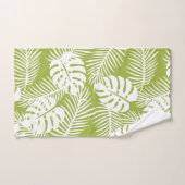 Rainwoud Patroon met groene palmen Bad Handdoek (Handdoek)