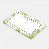 Rainwoud Patroon met groene palmen Post-it® Notes (Schuin)