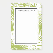 Rainwoud Patroon met groene palmen Post-it® Notes (Voorkant)