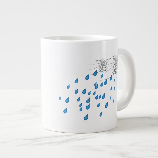 Rainy Day 20 oz Coffee-Mok Extra Grote Mok (Voorkant rechts)