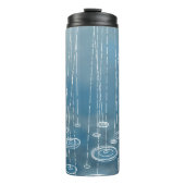 Rainy Day Blue Thermosbeker (Voorkant)