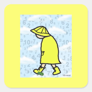 Rainy Day Boy Sticker