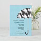 Rainy Day Bridal Shower Uitnodiging (Staand voorkant)