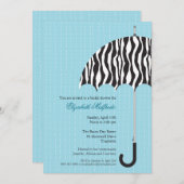 Rainy Day Bridal Shower Uitnodiging (Voorkant / Achterkant)