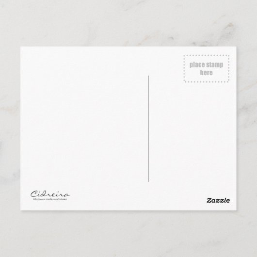 Rainy Day Briefkaart (Achterkant)