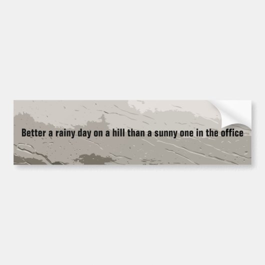 Rainy day bumpersticker (Voorkant)