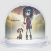 Rainy Day Dachshund Anime (Arrière)