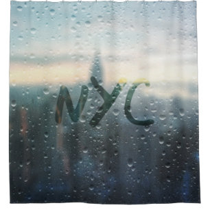 Rainy Day dans le rideau de douche NYC