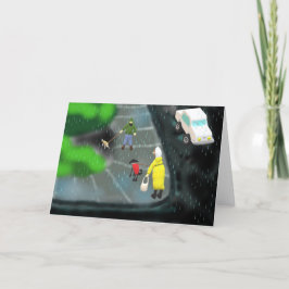 Rainy Day Feestdagen Kaart