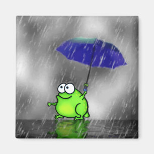 Rainy Day Frog Magnet Magneet