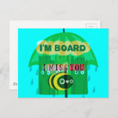 Rainy Day Fun: Het perspectief van een bij. "Ik be Briefkaart (Voorkant / Achterkant)