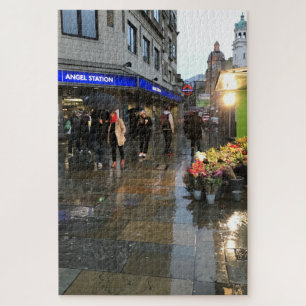 Rainy Day in Angel Islington North London UK Legpuzzel