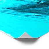 Rainy day in blauw poster (Hoek)