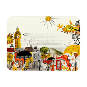 Rainy Day in Londen Magneet