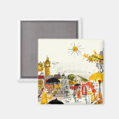 Rainy Day in Londen Magneet (Voorkant / Achterkant)